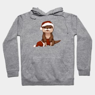 Cute Otter Drawing Hoodie